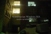 Byte av fönster enheter - Staburadzes konfektyrer Artillery Street, Riga