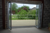 House Baldone - aluminum folding sliding doors of Reynaers CS68 profiles, video!